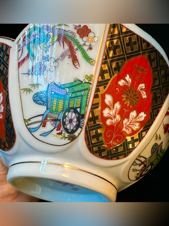 imari Other - Antique 7" Japanese Arita Imari Porcelain Bowl Fuki Choshun